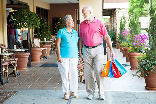 Hidden Meadows On The Ridge Residents Enjoying Nearby Shopping