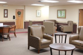 communal area at hidden meadows senior living facility